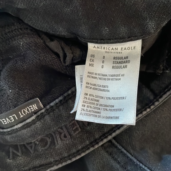 AE BLACK JEAN BIKER SHORTS DENIM - Picture 3 of 3